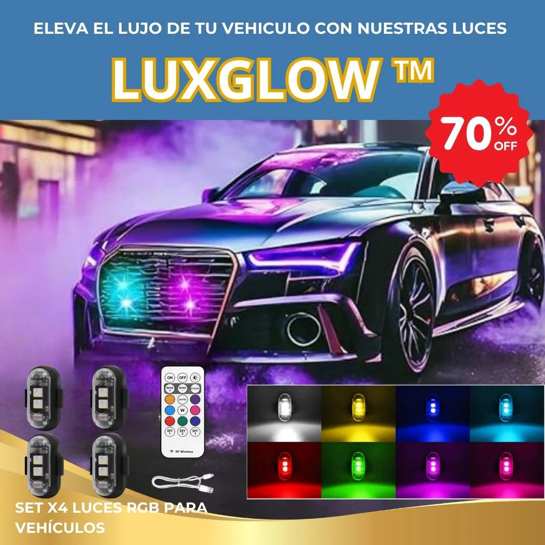 LUXGLOW⭐⭐⭐⭐⭐⭐LUCES LED RGB CON CONTROL REMOTO